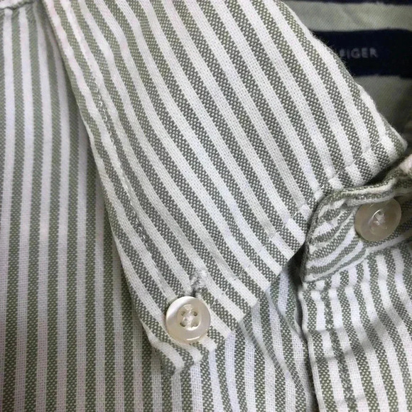Tommy Hilfiger Dress Shirt Striped Size Large - Picture 6 of 16
